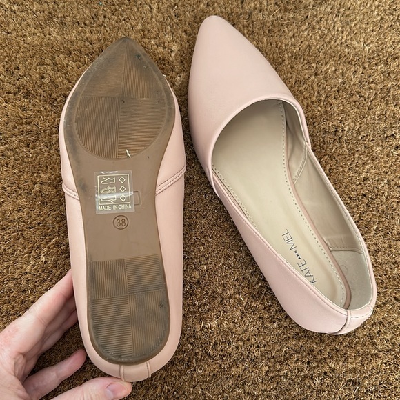 Kate & Mel Pink Pointy Flats - Picture 2 of 2